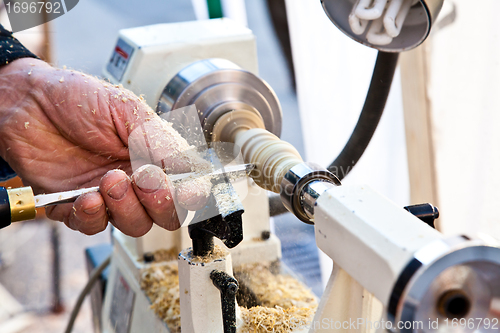 Image of Turner at work