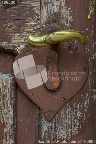 Image of Brass door handle