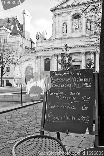 Image of Paris - Menu in a restaurant