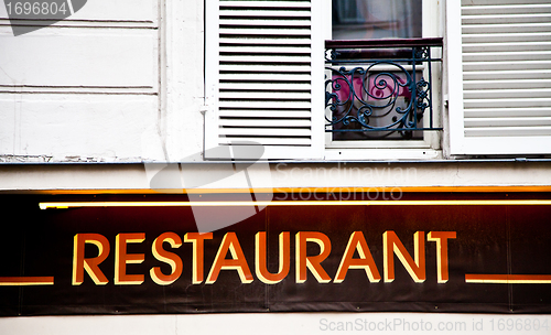 Image of Restaurant sign