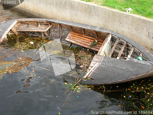 Image of Sunken boat