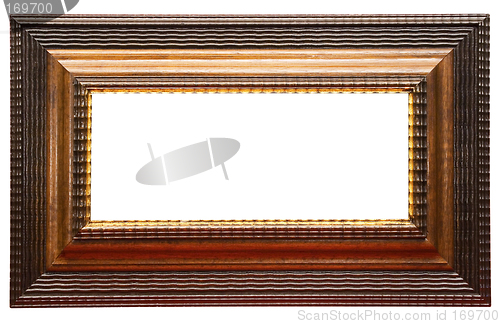 Image of Wide Brown Picture Frame w/ Path