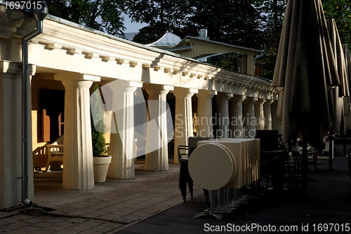 Image of open-air restaurant