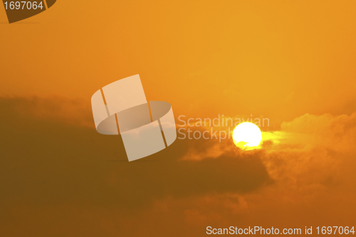 Image of Sun at sunset