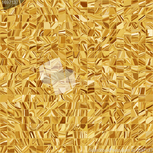 Image of Gold mosaic background. EPS 8