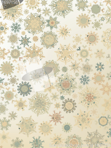 Image of Template Retro Snowflakes background. EPS 8