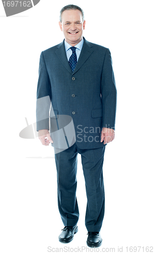 Image of Full length view of senior corporate male