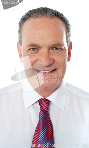 Image of Closeup of a senior businessman