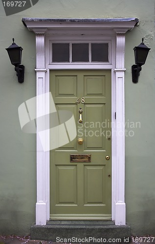 Image of Green front door