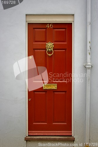 Image of Red front door