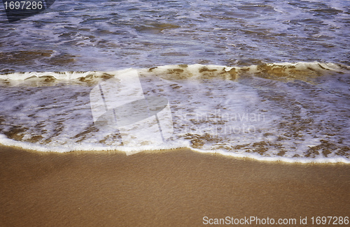 Image of waves on the sand at bondi