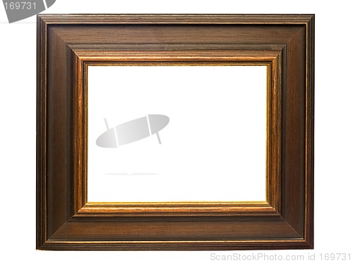 Image of Dark Wooden Picture Frame w/ Path