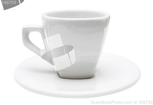 Image of White Isolated Espresso Cup (Path Included)