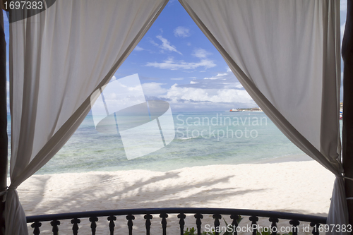 Image of Framed Beach View