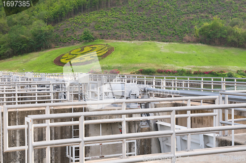 Image of Detail of the Lower Mae Ping Dam in Thailand