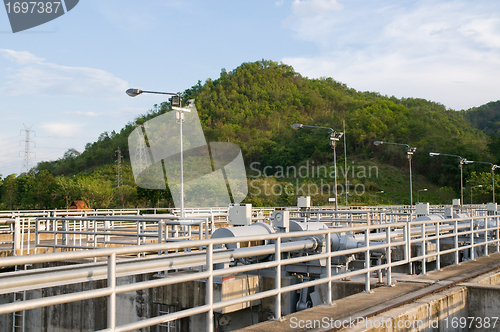 Image of Detail of dam with power station