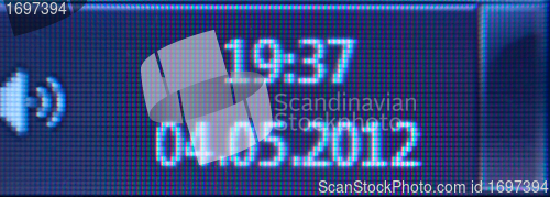 Image of computer clock