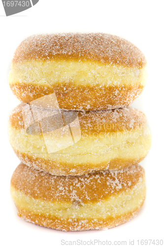 Image of Stacked jelly donuts