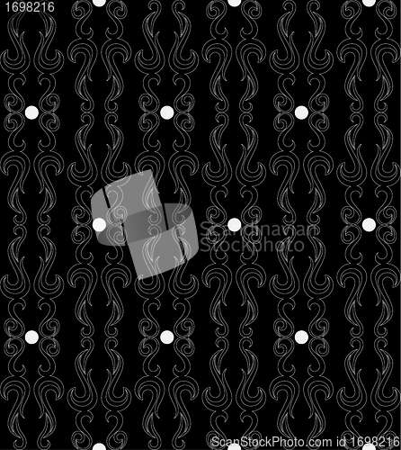 Image of Seamless pattern in black and white