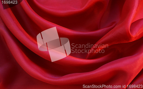 Image of Smooth Red Silk as background