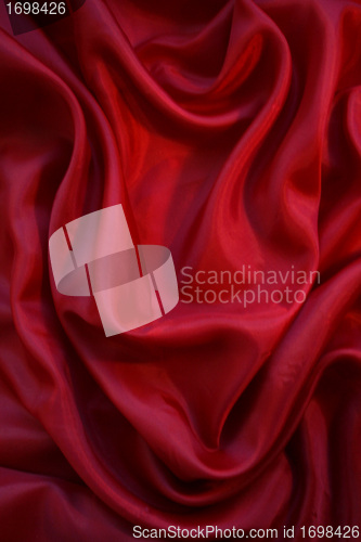 Image of Smooth Red Silk as background