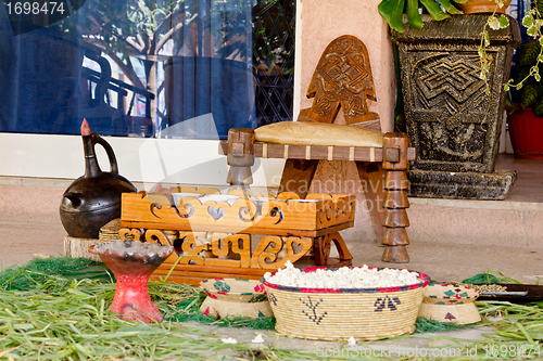 Image of Traditional Ethiopian Coffee setup