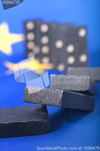 Image of Domino Effect - Financial Crisis in Europe