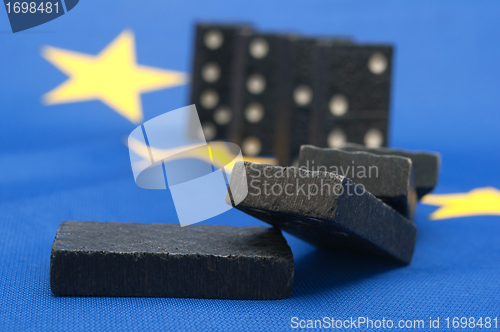 Image of Domino Effect - Financial Crisis in Europe