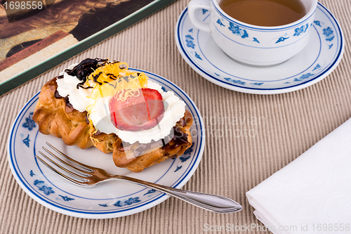 Image of Fresh cream puff.