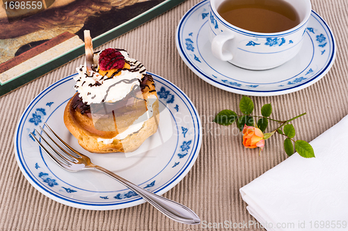 Image of Fresh cream puff.