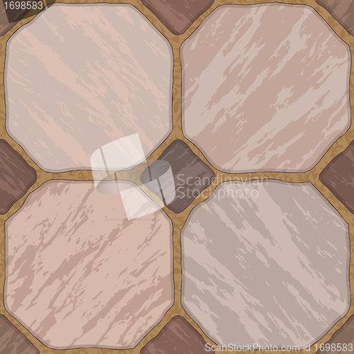 Image of Seamless texture of stonewall tile