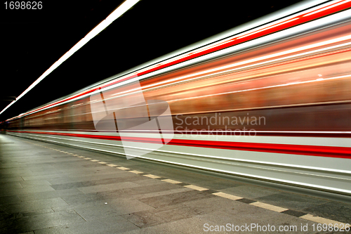 Image of subway background from the Prague