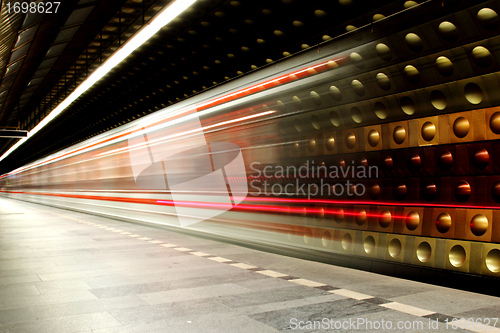 Image of subway background from the Prague