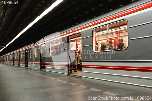 Image of subway background from the Prague