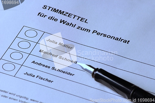 Image of German personnel election