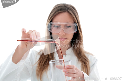 Image of Chemist with test tube