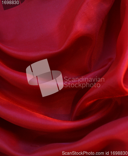 Image of Smooth Red Silk as background