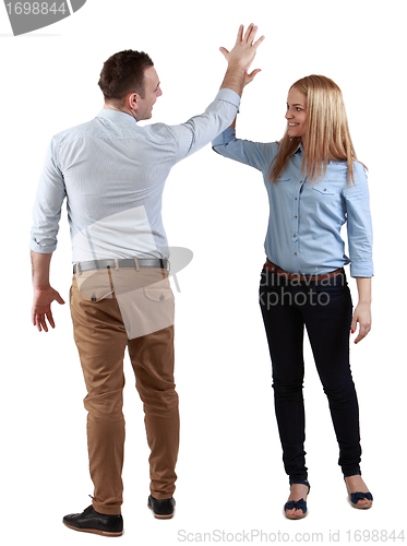 Image of Couple celebrating their success