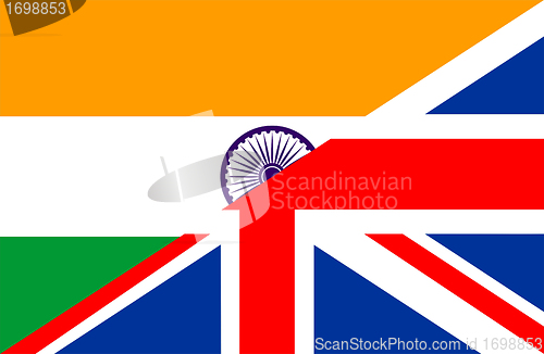 Image of uk india flag