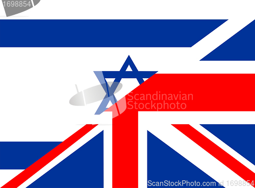 Image of uk israel flag