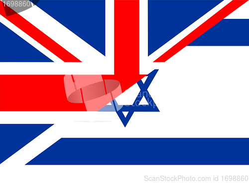 Image of uk israel flag
