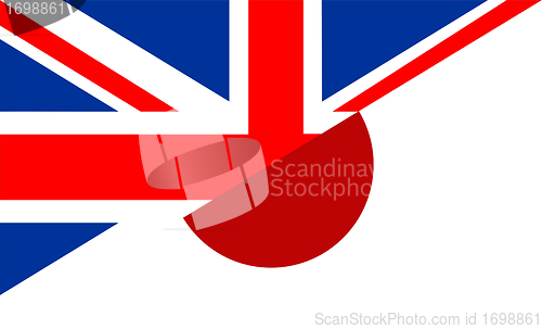 Image of uk japan flag