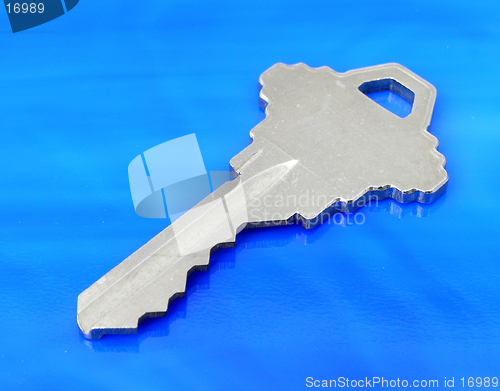 Image of Key on Blue