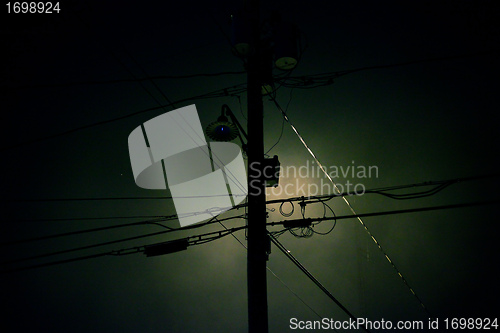 Image of Telephone pole silhouette