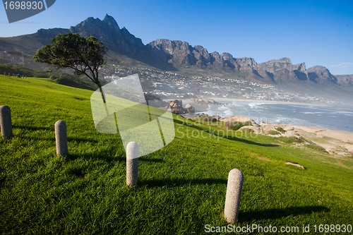 Image of Camps Bay Hillside with Posts