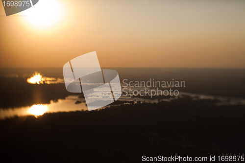 Image of Zambezi river from the air