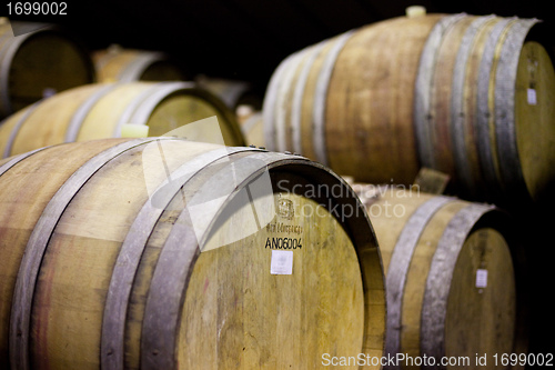 Image of Wine barrels close horizontal