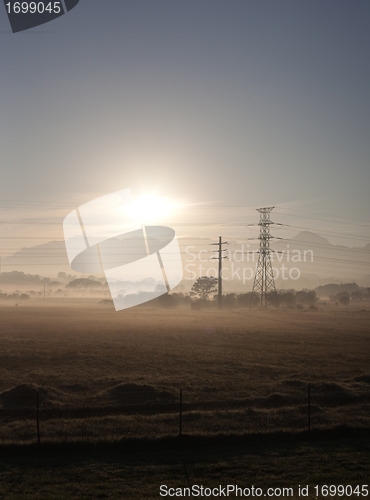 Image of Fields and power lines