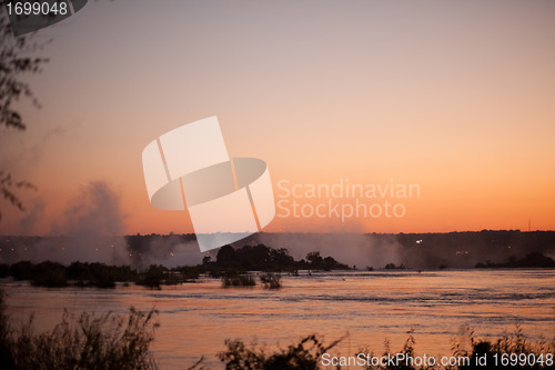 Image of Victoria Falls at Sunset 3