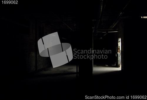 Image of Dark empty warehouse